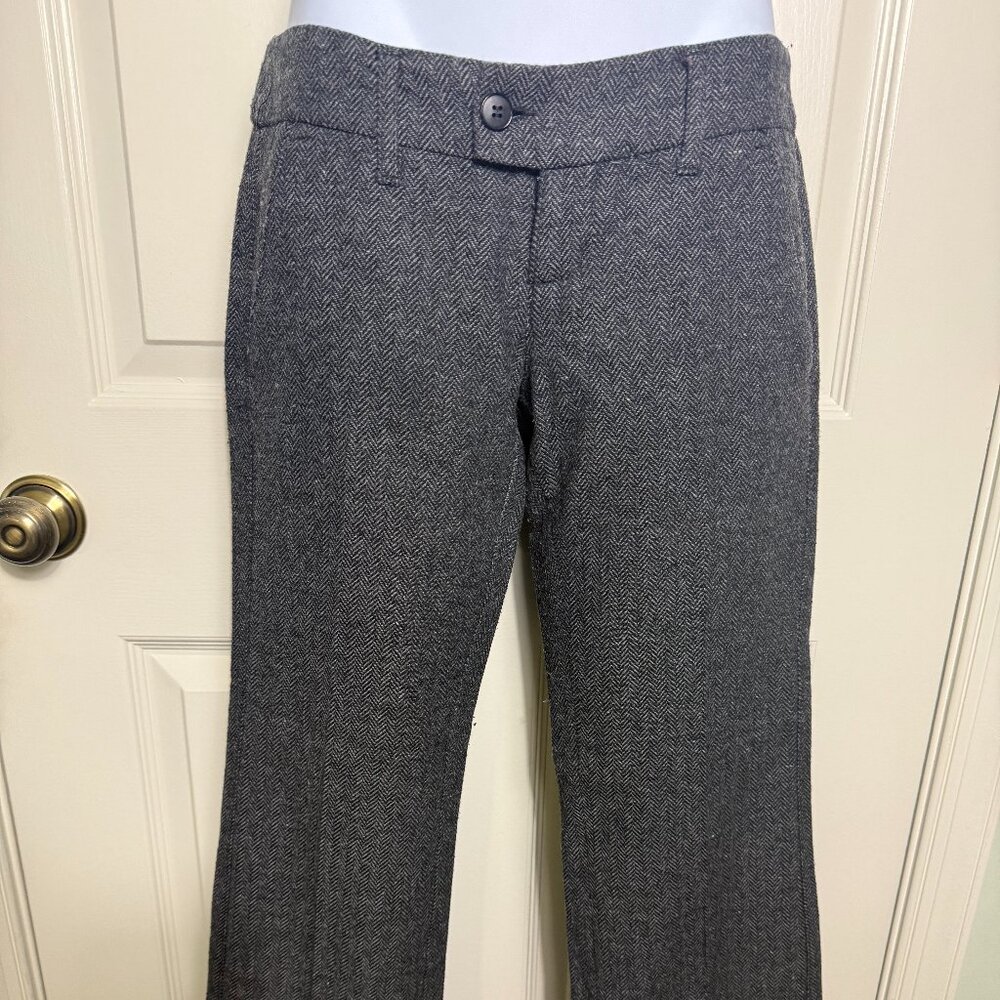 Embargo Evolution Gray Wool-Blend Herringbone Dress Pants – Size 25”